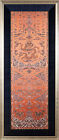 A Large And Important Chinese Qing Dynasty Dragon Textile Panel  Framed 