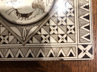 Rare Antique Minton Hollis Figural Brown And White Transfer Ware Tile 6  X 6 