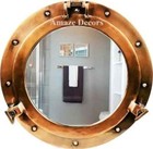 12  Antique Porthole Mirror Nautical Large Working Window Ship Cabin Wall D  cor