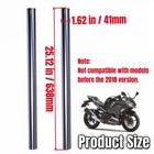 2x Front Suspension Fork Inner Tubes Pipes For Kawasaki Ninja400 2018-2023