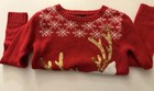 Holiday Reindeer Sweater Youth Size Medium