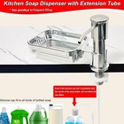 Soap Dispenser For Kitchen Sink  Built In Sink Soap Dispenser Pump With Sponge H