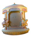 Vintage 90s Carousel Horse Teddy Bear Photo Frame 2x3  Photo Malden Design 1991
