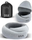 Snux Travel Pillow With Hood - 360 Neck Support - Memory Foam Neck Pillow