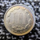 1871- 3 Cent Nickel -toned- High Grade         
