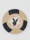 Playboy Club London 1 Pound Casino Chip  Hat And Cane Mold  Near Mint Condition