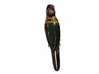 Cloisonn   Parakeet Figurine Multi Color Bird  215 