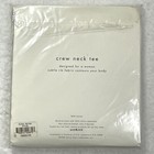 Calvin Klein Women s Undershirt Crewneck Tee 100  Cotton White Size S Vtg Nwt