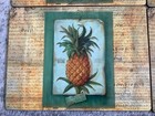 Vintage Lady Clare Placemats Pineapples Set Of 4 Felt Back Lacquer Finish
