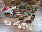 Vtg Antique 1920 s Montgomery Ward Stock Barn Wood Farm Toy W  Rare Shipping Box