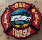 Fire Department Ray Township 3d Routed Patch Plaque Sign Custom Carved