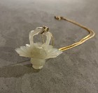 Authentic Antique Chinese Jade Intricately Carved Pineapple Pendant - Nice 