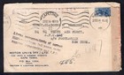 South Africa 1944 Censored Cover Letter To Apo 466 Usa India  Help Russia Label