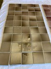 Antique Fireplace Tile Set     45 Mottled Bronze 3x3    Glazed Squares  1900s