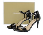 Michael Kors Simone Mid Sandal  Women s Leather Special Occasion 3 5  Pump Heels