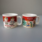 2 Vintage Campbell   s Soup Mugs 1997 M m  M m  Good  Homestyle 4    Diameter