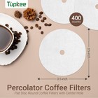 3 5  Percolator Coffee Filters     Flat Disc Round Coffee Filters - 400 Count