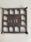 Antique Ober Cast Iron Metal Trivet Chagrin Falls  Ohio Sad Iron Trivet Stand 