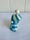 Vintage Bp Import Products Ceramic Blue Pixie Elf Sitting Figurine Repaired