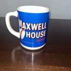Vintage General Foods Maxwell House Coffee Mug Cup Blue White Made In Usa