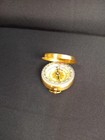 Vintage Brass Pocket Compass Flip Top Nautical Style Working