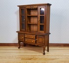 Dollhouse Hutch Cabinet Queen Anne Style Wood 1 12 Scale Miniature Furniture