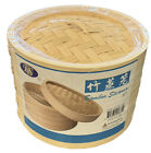 Es Natural Bamboo Steamer 2 Tier 6-8-10-12 Inch