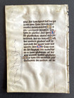 Circa 1450 Illuminated Manuscript Leaf Devotional Hours Vellum Rubricated Dutch