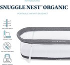 Baby Delight Snuggle Nest Portable Infant Bassinet Charcoal Tweed