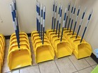 Quickie Non-tilt Large Yellow Dustpans With Metal Handles - Local Pickup Only