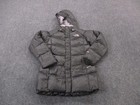 North Face Jacket Girls S 7 Gray Puffer Coat Outdoors Hiking Rain Goose Down 550