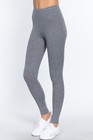Women Basic Solid Stretch  Cotton Spandex Leggings 8477