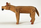 Mexican La Union Oaxaca Santiago Folk Art Older 10  Wood Carving Animal Alebrije