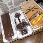 New Carroway Walnut Wood 5-blade 52    Oscillating Ceiling Fan   Light Kit Vintage