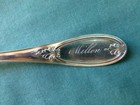 Antique H Salisbury   Co Coin Silver Sugar Shell Spoon