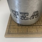 Vtg Mcm Aluminum Metalware Nesting Canister Set 4 Flour Sugar Coffee Tea