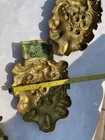 Matching Set Of Six Victorian Gilt Brass Curtain Tie Backs And Valance Ends
