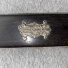 Edwardian Ebony Clothes Brush With Silver Monogram Gentleman   s Grooming Antique