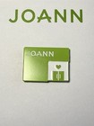 Joann Fabrics And Crafts Small Store Front Green And White  Enamel Pin