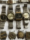 50  Vintage Scrap Watches Lot Mixed Brands Parts Repair Broken Cosmetic As-is
