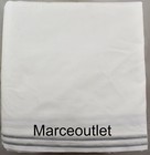 Hudson Park Classic Linens Egyptian Cotton Percale Full Bedskirt White  Silver