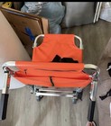Orange Folding Stair Chair Patient Transport W  Straps   Handles Ems