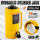 Hollow Ram Hydraulic Cylinder Jack 30 Ton   66000 Lbs Single Acting 4  Stoke