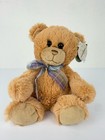 Excellent  First   Main  1794 Dean Plush Brown Teddy Bear Plaid Bow Super Soft    