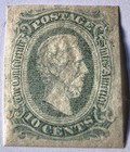 Us Confederate Stamp 1863 10c Sc  Csa 12c Imperf   Grenish Blue Pse Cert 