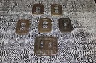 1968 American Tack   Hardware Brass Outlet  Single   Double Switch Cover Lot