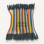 40pcs 10cm Dupont Male To Male Jumper Wire Ribbon Cable For Breadboard Arduino