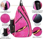 Fagers Crossbody Sling Bag For Pickleball  Tennis  Or Racket Ball - Floral