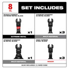 Milwaukee Oscillating Multi-tool Blade Kit  8-piece  Factory Sealed New In Box