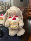 Jellycat Bashful Beige Birthday Bunny Plush Toy Cute Soft Stuffed Animal Nwt